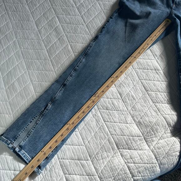 Express Women’s Skyscraper Mid Rise Hyper Stretch Slit Hem Jeans | Size Medium - Picture 15 of 15